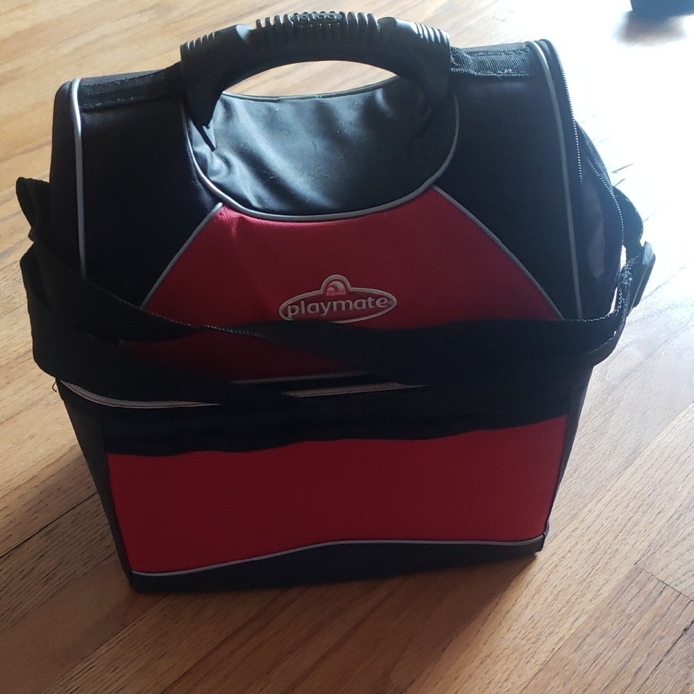 Playmate Red and Black Cooler Bag